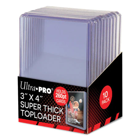 Ultra Pro - Top Loaders - 3x4 Super Thick 260pt Pack