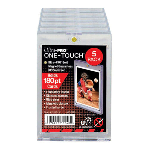 Ultra Pro 3x5 Regular One Touch 180pt Card Protector Pack Of 5
