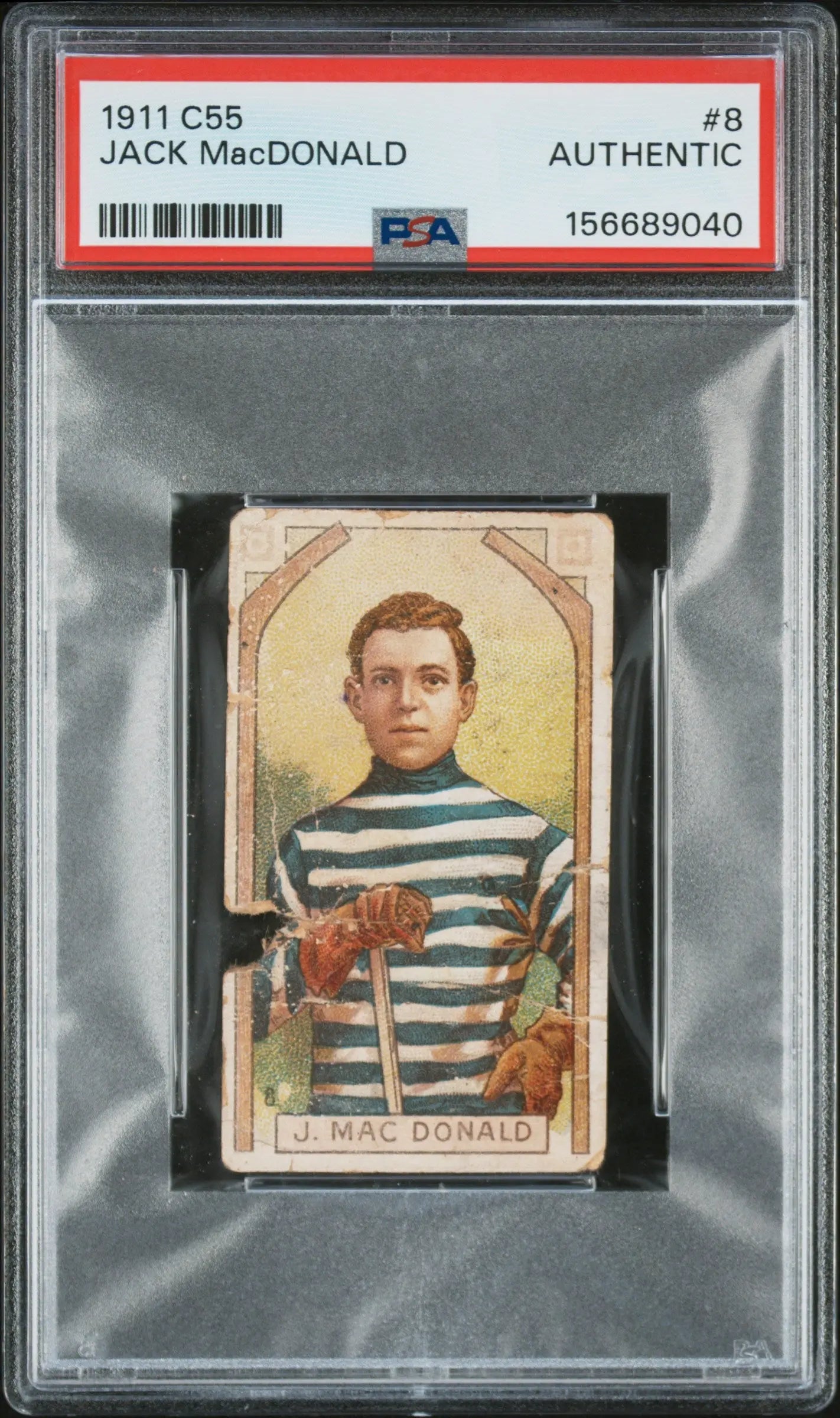 1911 C55 Jack Macdonald #8 PSA A 