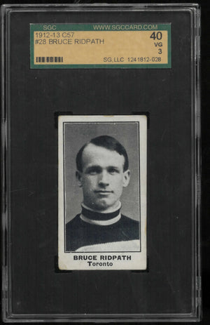 1912-13 C57 Hockey Bruce Ridpath SGC 3 