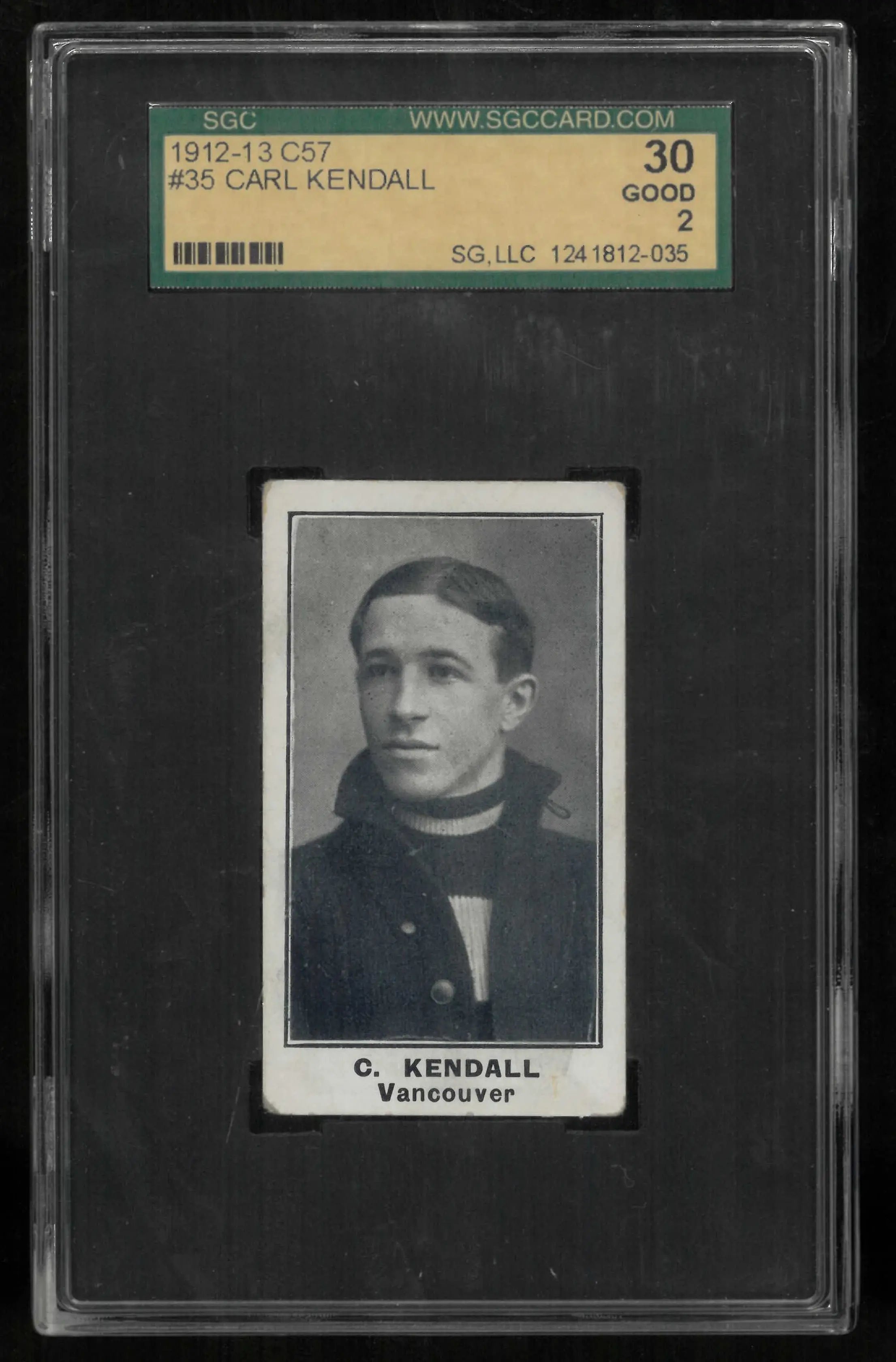 1912-13 C57 Hockey Carl Kendall SGC 2 