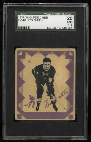 1937-38 O-Pee-Chee OPC Hockey Des Smith SGC 1.5 