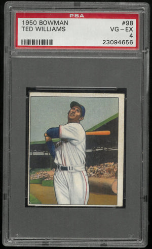 1950 Bowman Ted Williams #98 PSA 4 VG-EX Boston Red Sox 