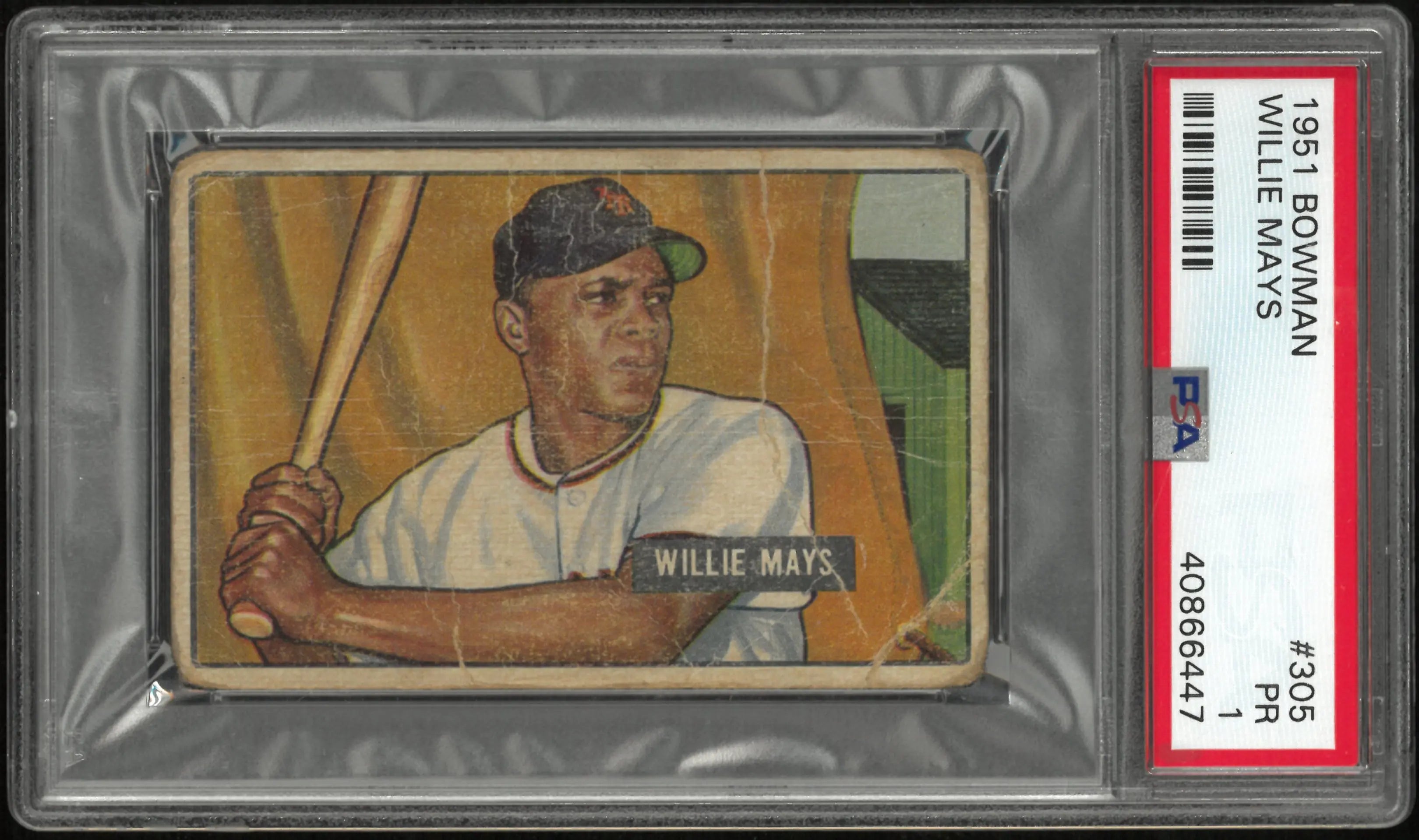 1951 Bowman Baseball Willie Mays #305 PSA 1 