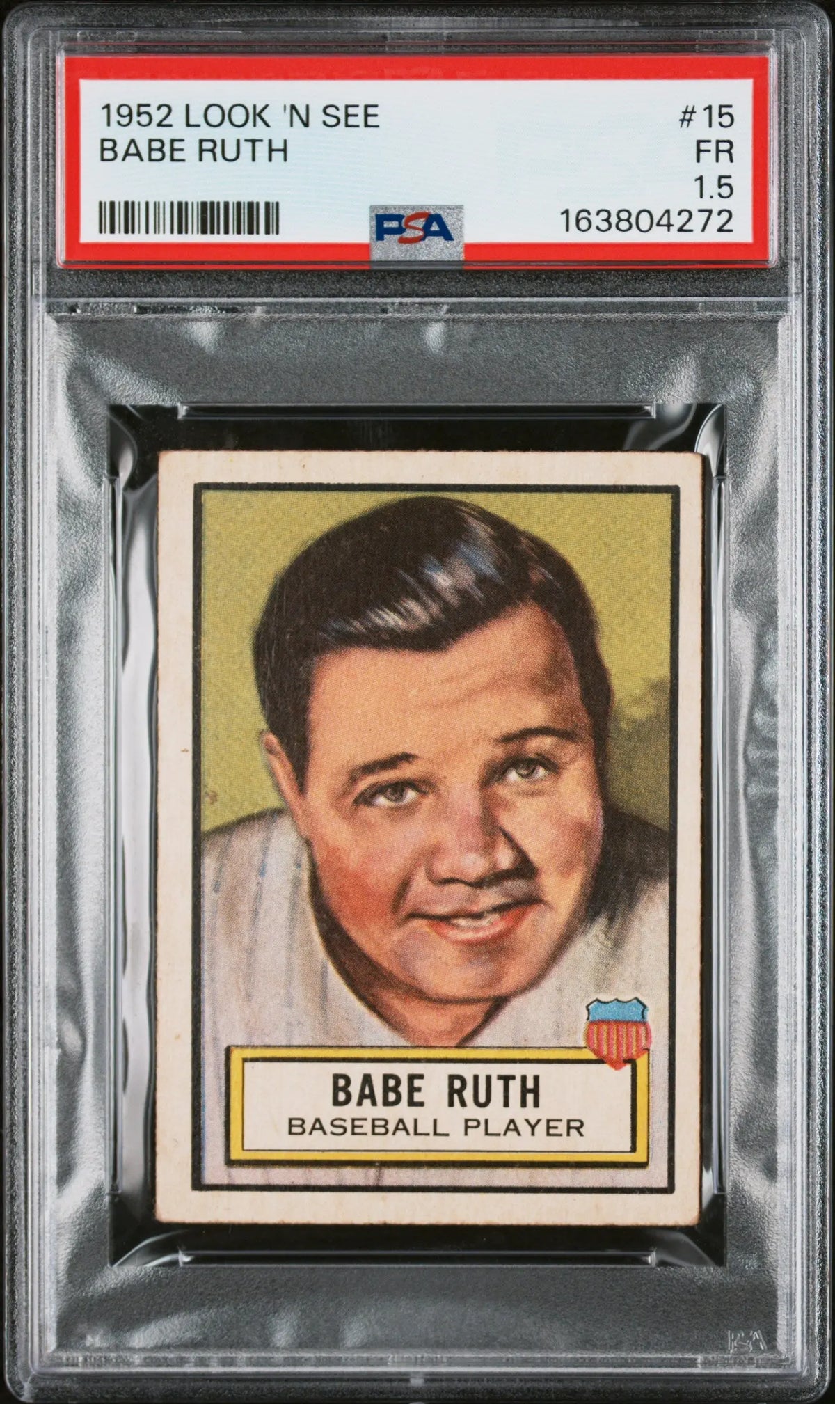 1952 Look 'N See Babe Ruth PSA 1.5 