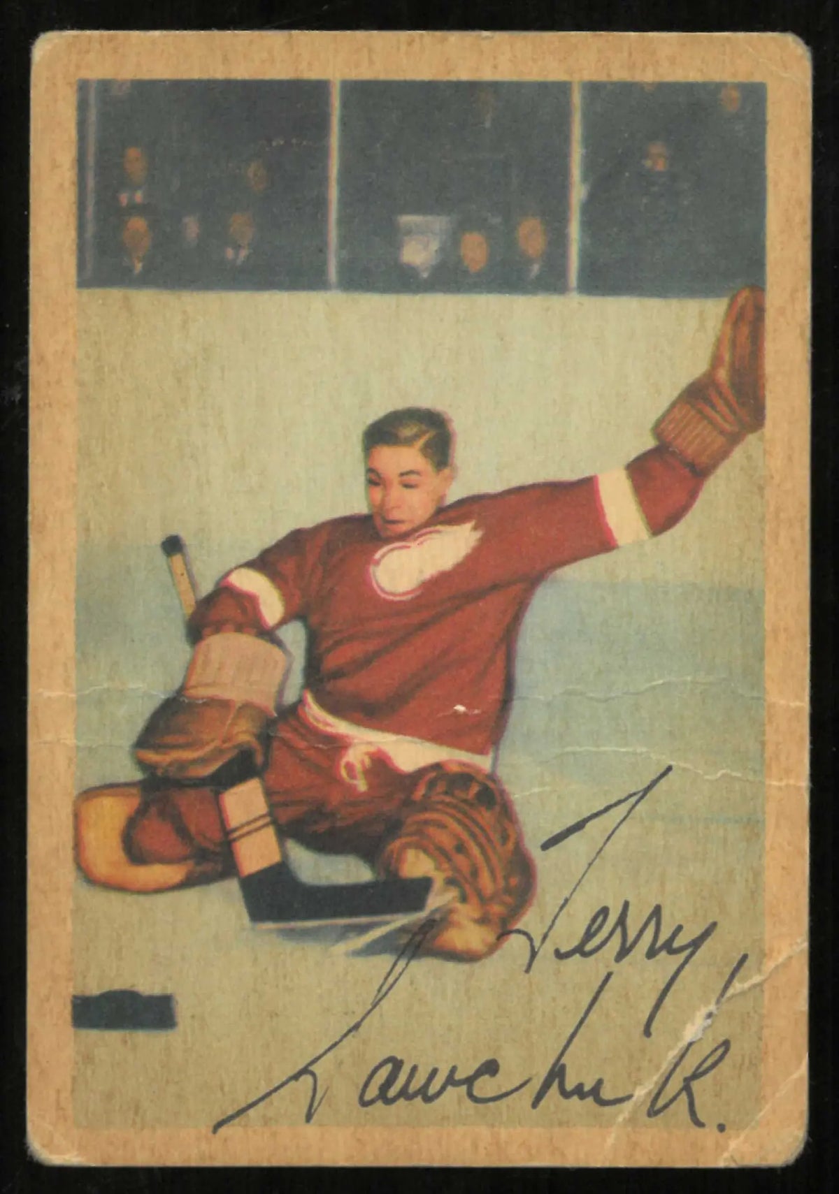 1953-54 Parkhurst Vintage Hockey Terry Sawchuk 