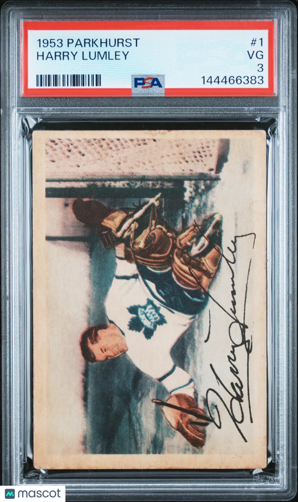 1953 Parkhurst Hockey Harry Lumley #1 PSA 3 