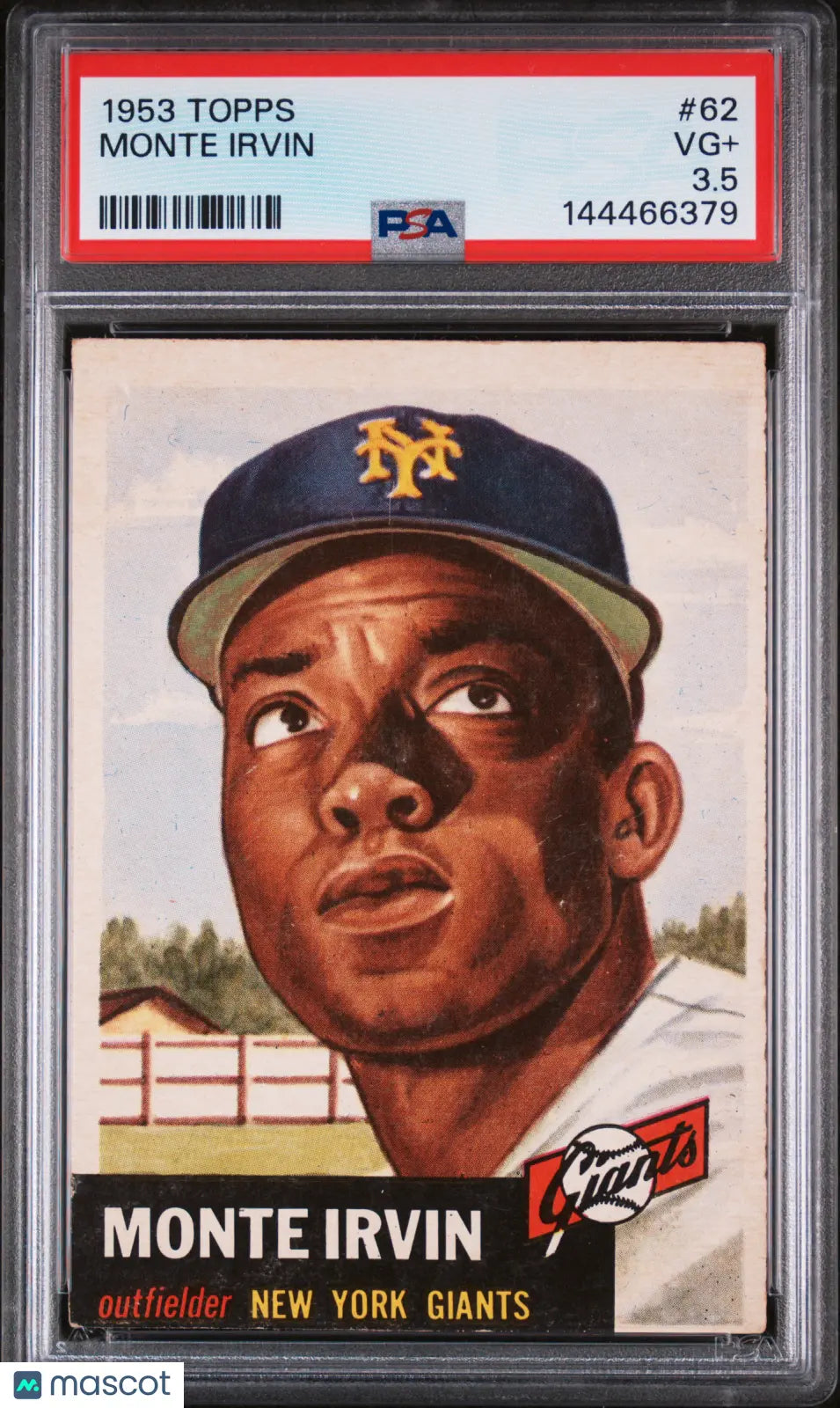 1953 Topps Baseball Monte Irvin #62 PSA 3.5 NEW CERT 