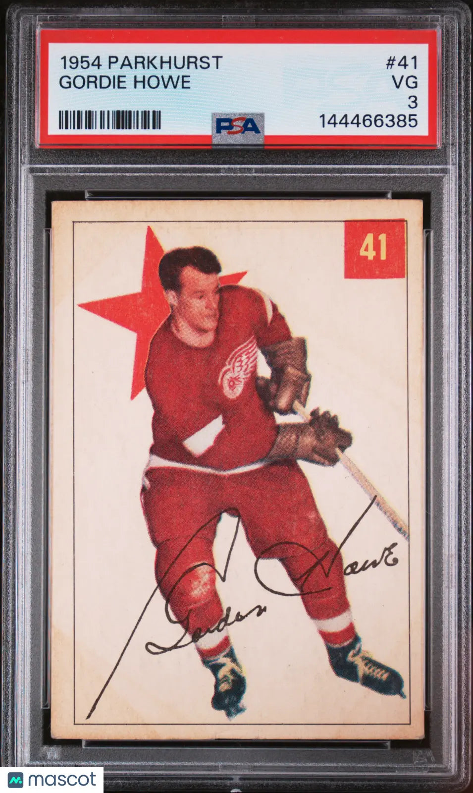 1954 Parkhurst Hockey Gordie Howe #41 PSA 3 NEW CERT 