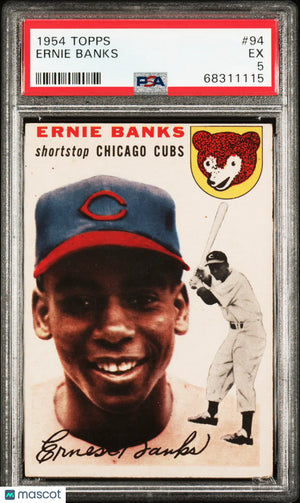 1954 Topps Baseball Ernie Banks RC Rookie #94 PSA 5 