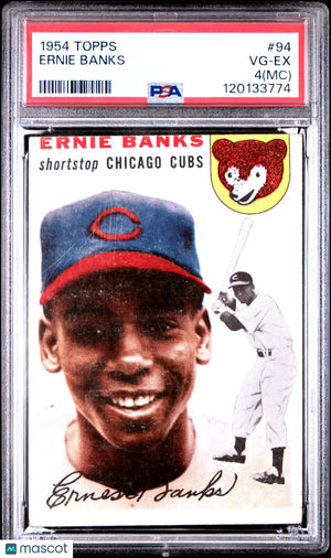 1954 Topps Baseball Ernie Banks #94 PSA 4 (MC) Chicago Cubs 