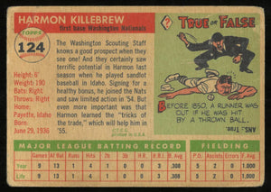 1955 Topps Baseball Vintage Harmon Killebrew 