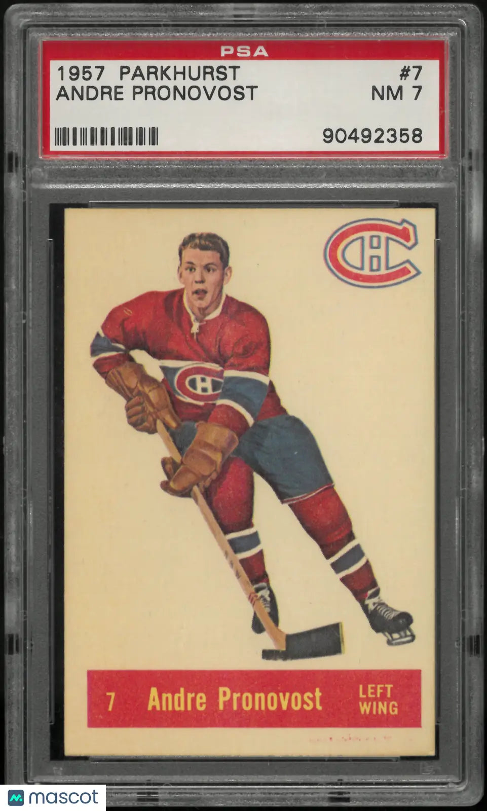 1957 Parkhurst Andre Pronovost PSA 7 