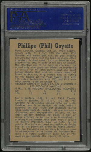 1958 Parkhurst Phil Goyette PSA 7 