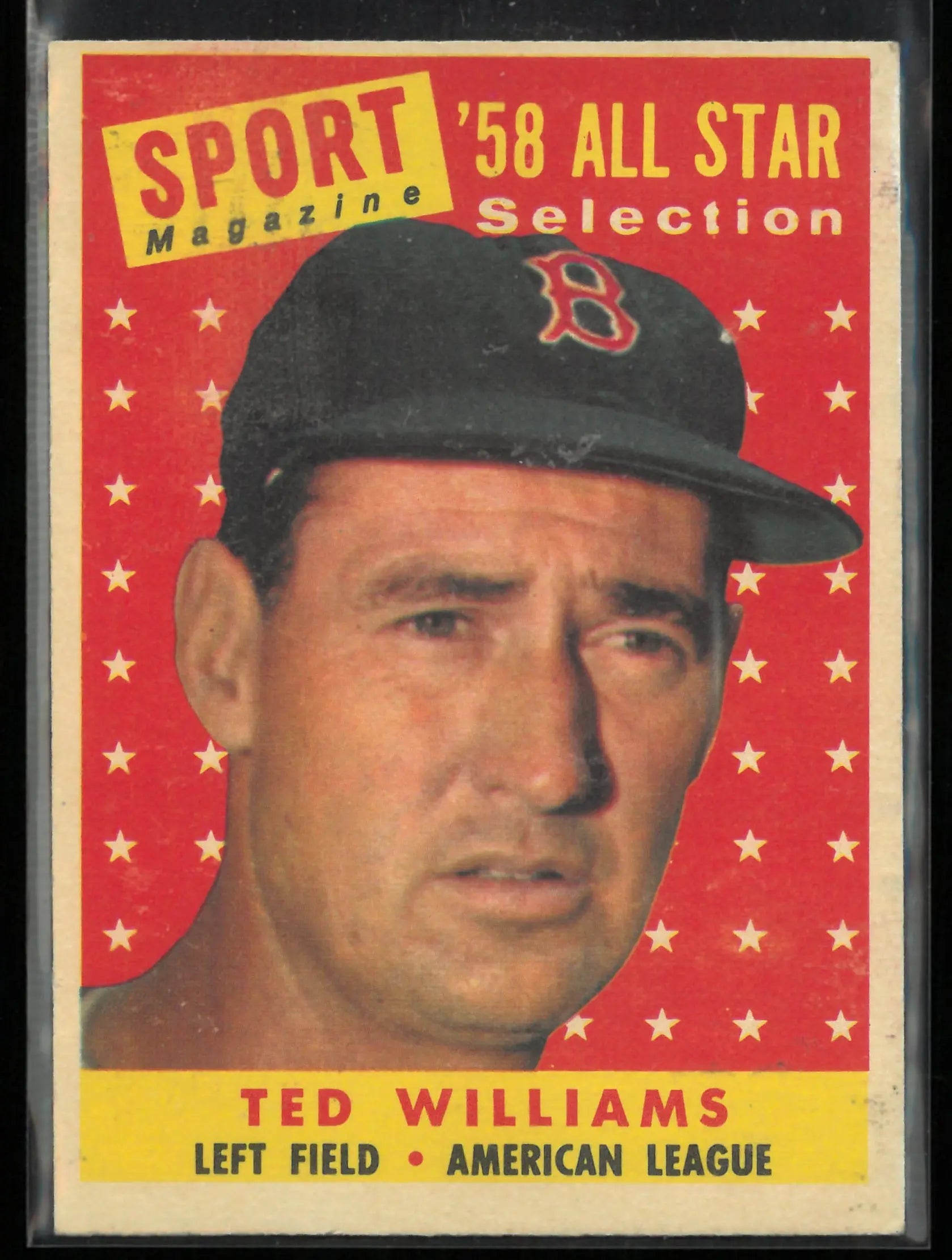1958 Topps All Star Baseball Ted Williams 