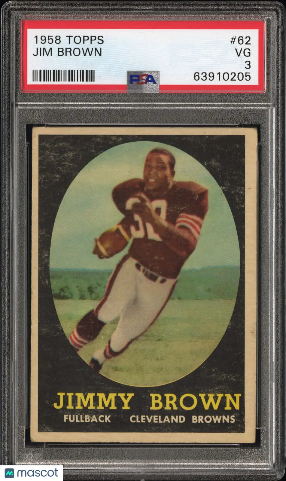 1958 Topps Jim Brown #62 PSA 3 Rookie RC 