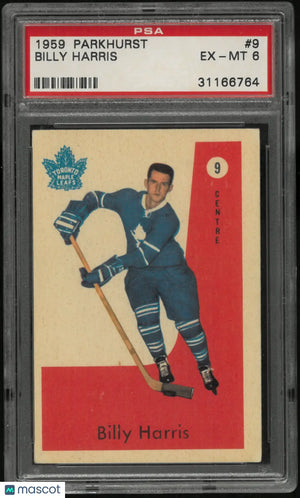 1959 Parkhurst Billy Harris PSA 6 