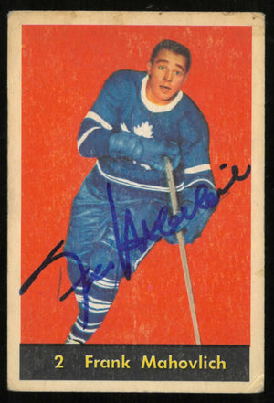 1960-61 Parkhurst Vintage Hockey Autograph Frank Mahovlich Auto 
