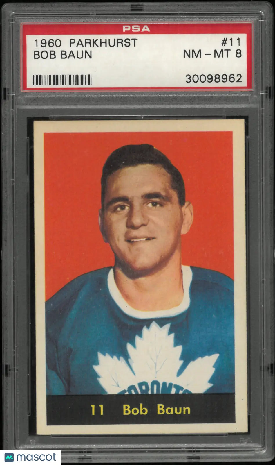 1960 Parkhurst Bob Baun  PSA 8 