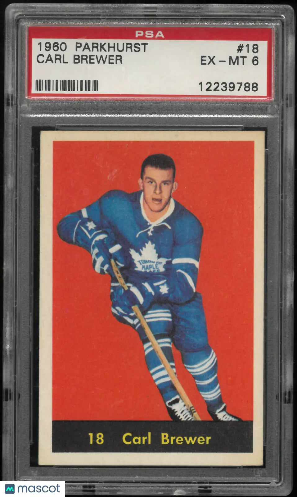 1960 Parkhurst Carl Brewer PSA 6 