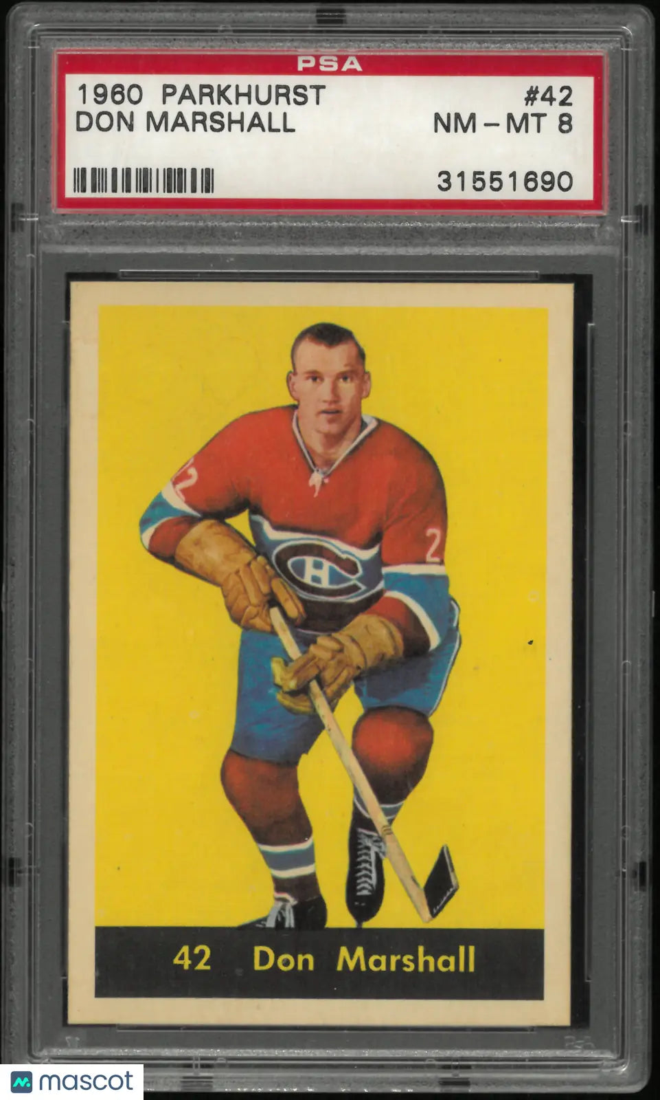 1960 Parkhurst Don Marshall PSA 8 