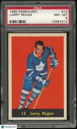 1960 Parkhurst Larry Regan PSA 8 