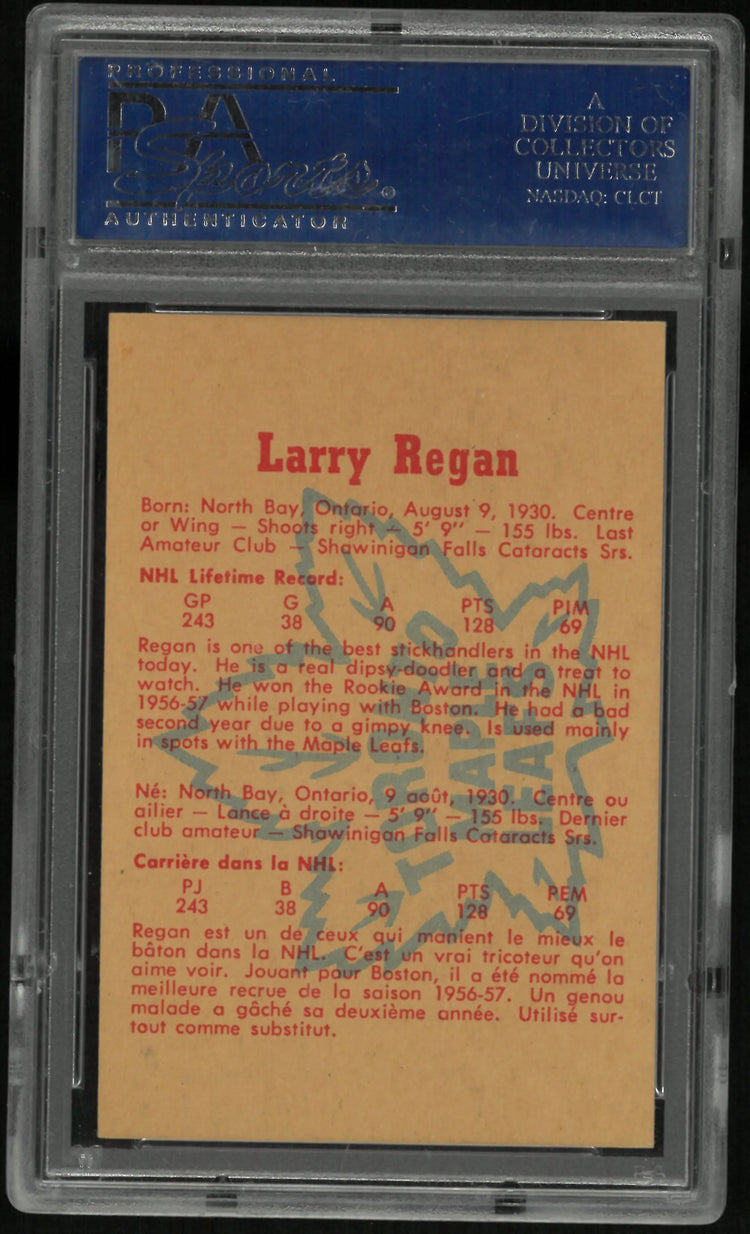 1960 Parkhurst Larry Regan PSA 8 