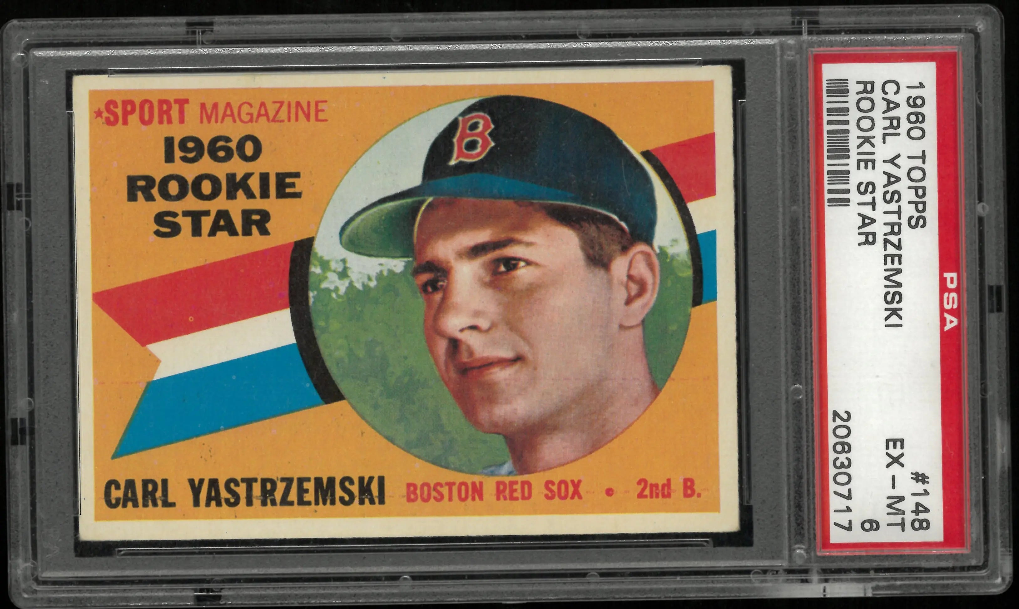 1960 Topps Baseball Carl Yastrzemski RC Rookie Star PSA 6 EYE APPEAL #148 REDSOX 