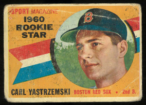 1960 Topps Baseball Vintage Rookie Star Carl Yastrzemski RC #CY1 
