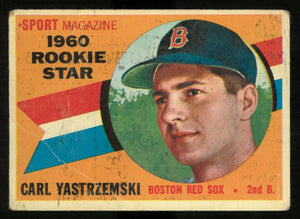 1960 Topps Baseball Vintage Rookie Star Carl Yastrzemski RC #CY2 