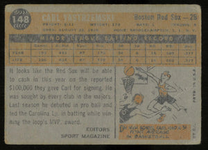 1960 Topps Baseball Vintage Rookie Star Carl Yastrzemski RC #CY2 