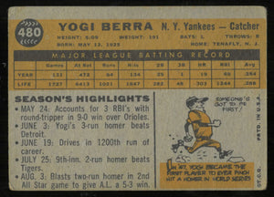 1960 Topps Baseball Vintage Yogi Berra 