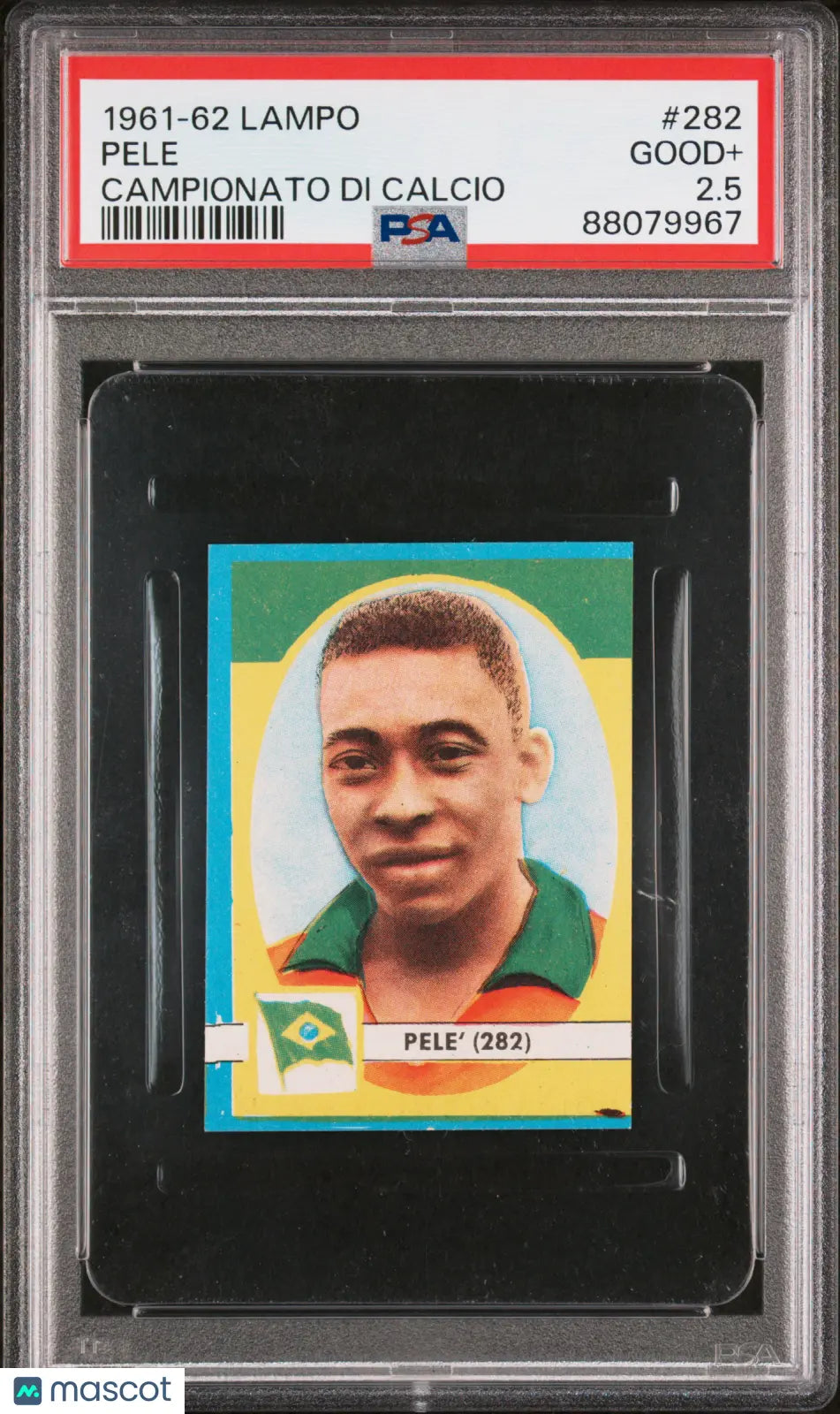 1961-62 Lampo Campionato DI Calcio Pele #282 PSA 2.5 