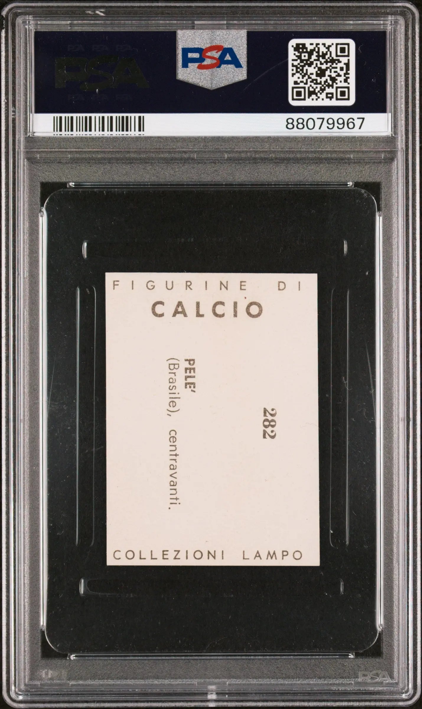 1961-62 Lampo Campionato DI Calcio Pele #282 PSA 2.5 