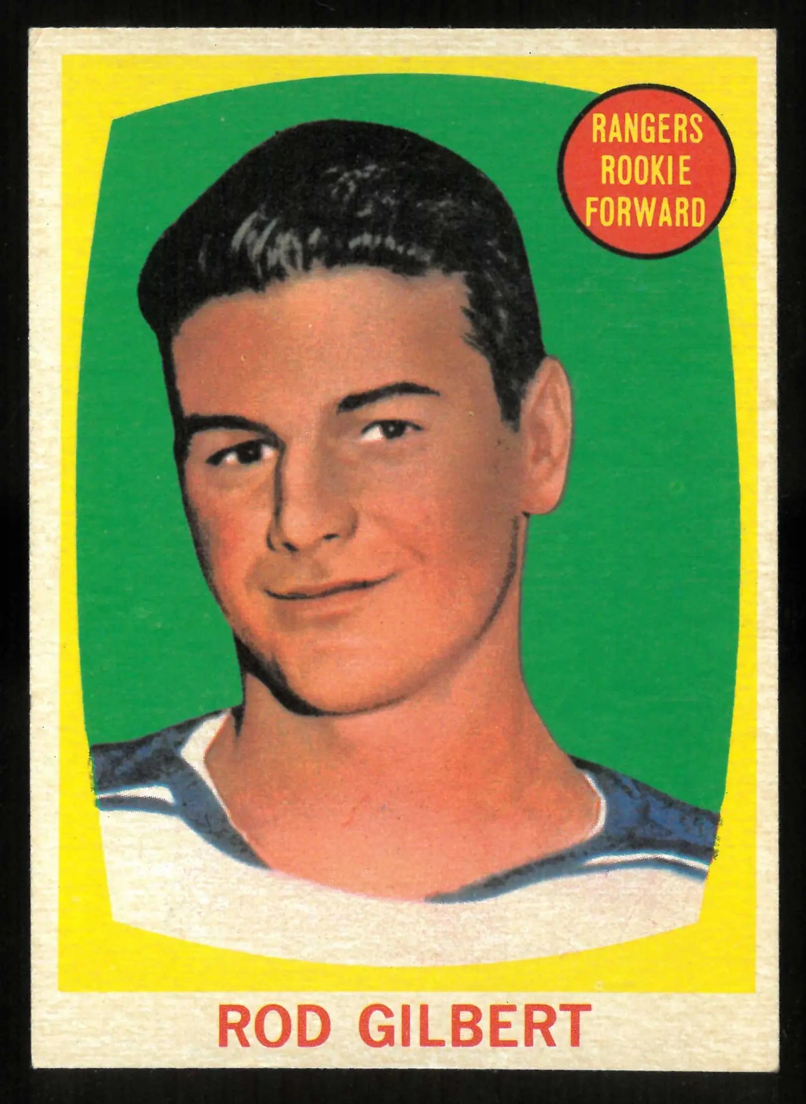 1961-62 Topps Vintage Hockey Rookie Rod Gilbert RC 