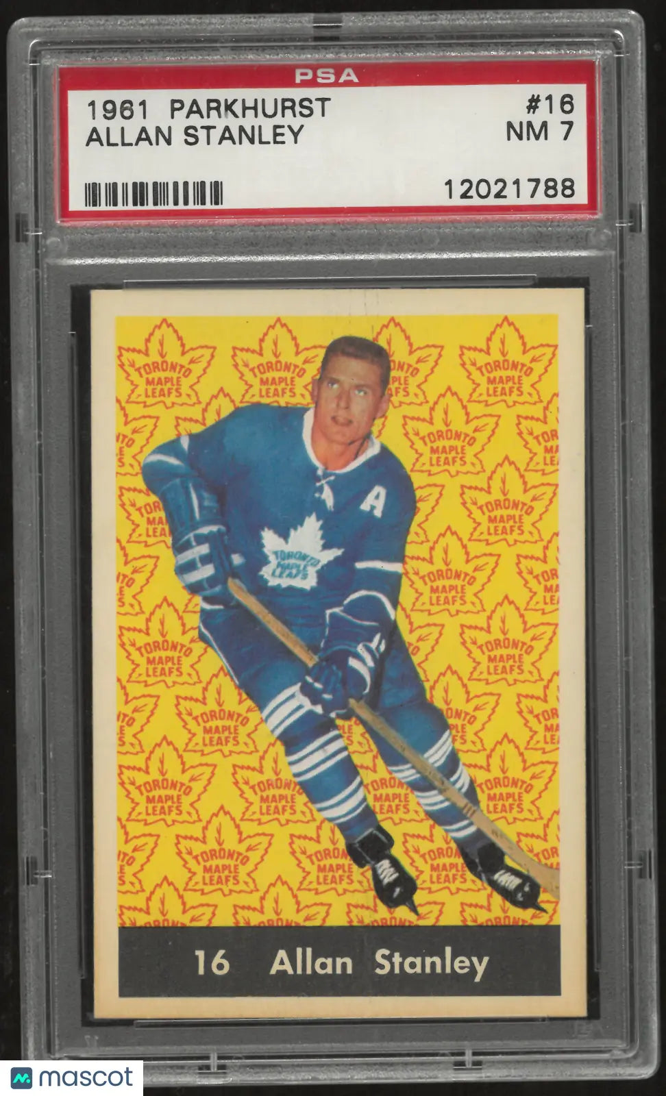 1961 Parkhurst Allan Stanley PSA 7 