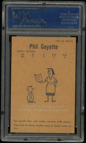 1961 Parkhurst Phil Goyette PSA 8 