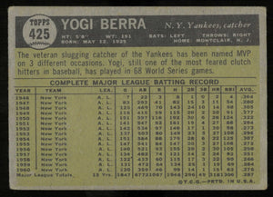 1961 Topps Baseball Vintage Yogi Berra 