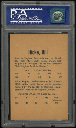 1962 Parkhurst Bill Hicke PSA 8 