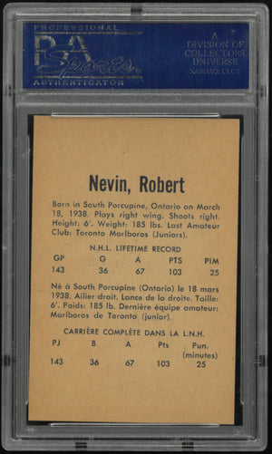 1962 Parkhurst Bob Nevin PSA 8 