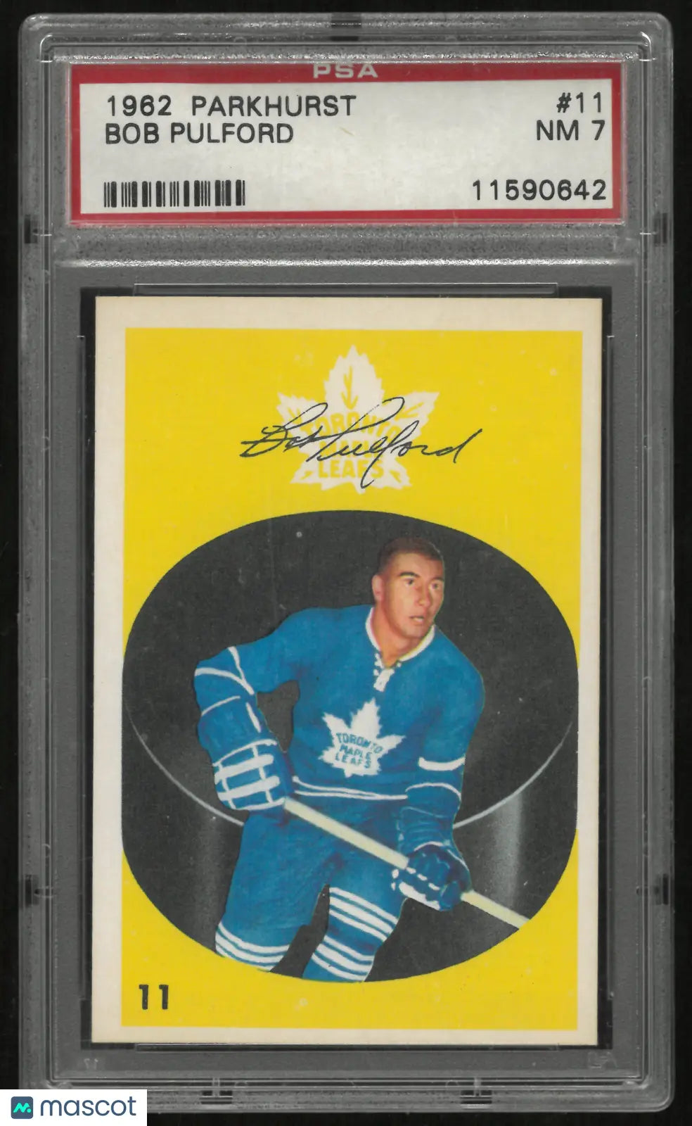 1962 Parkhurst Bob Pulford PSA 7 