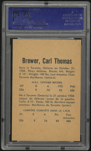 1962 Parkhurst Carl Brewer PSA 8 