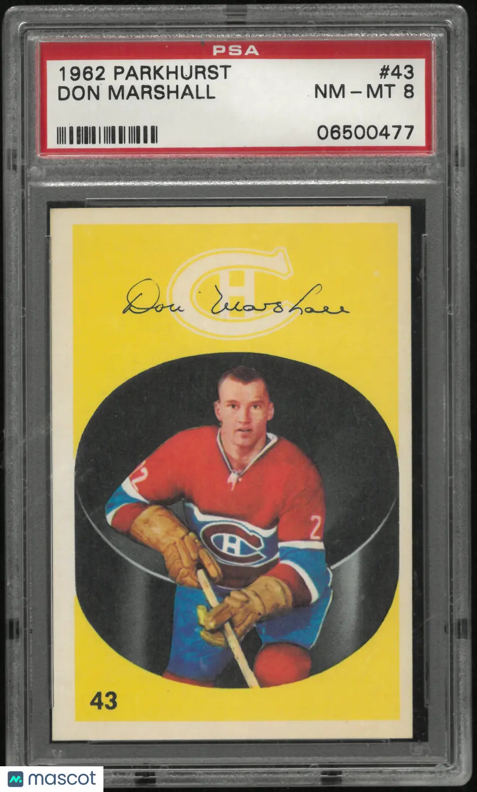 1962 Parkhurst Don Marshall PSA 8 