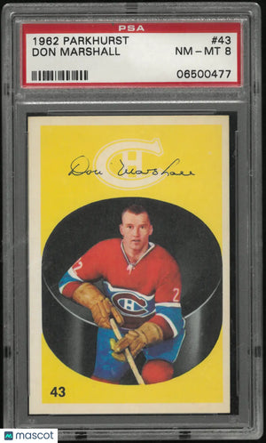 1962 Parkhurst Don Marshall PSA 8 
