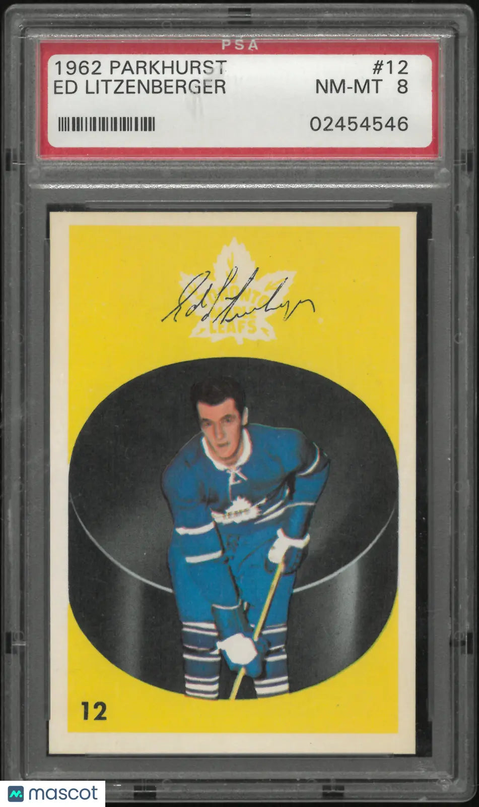 1962 Parkhurst Ed Litzenberger PSA 8 