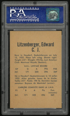 1962 Parkhurst Ed Litzenberger PSA 8 