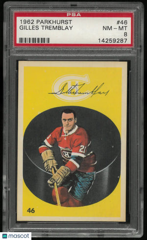 1962 Parkhurst Gilles Tremblay PSA 8 