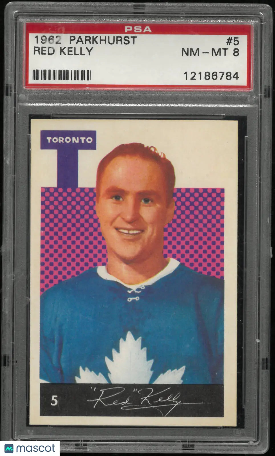 1962 Parkhurst Hockey Red Kelly PSA 8 