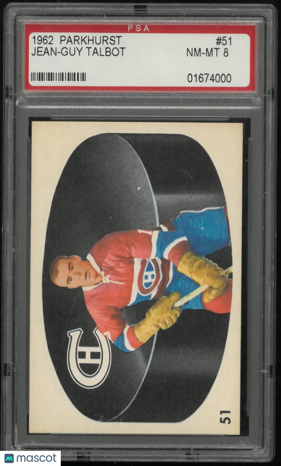 1962 Parkhurst Jean-Guy Talbot PSA 8 
