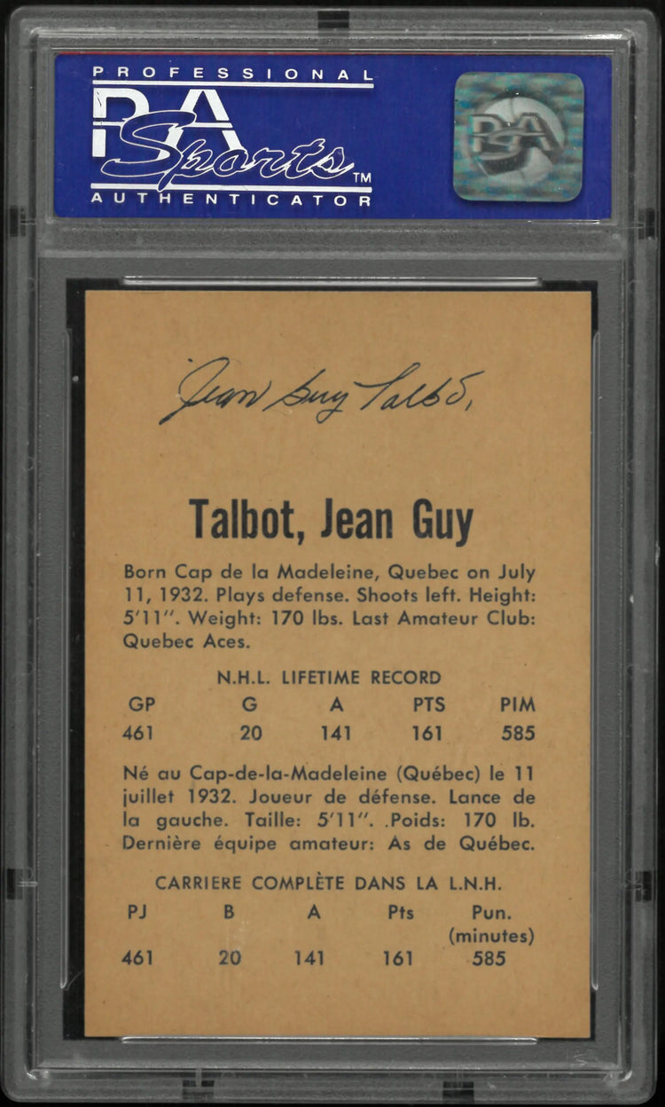 1962 Parkhurst Jean-Guy Talbot PSA 8 